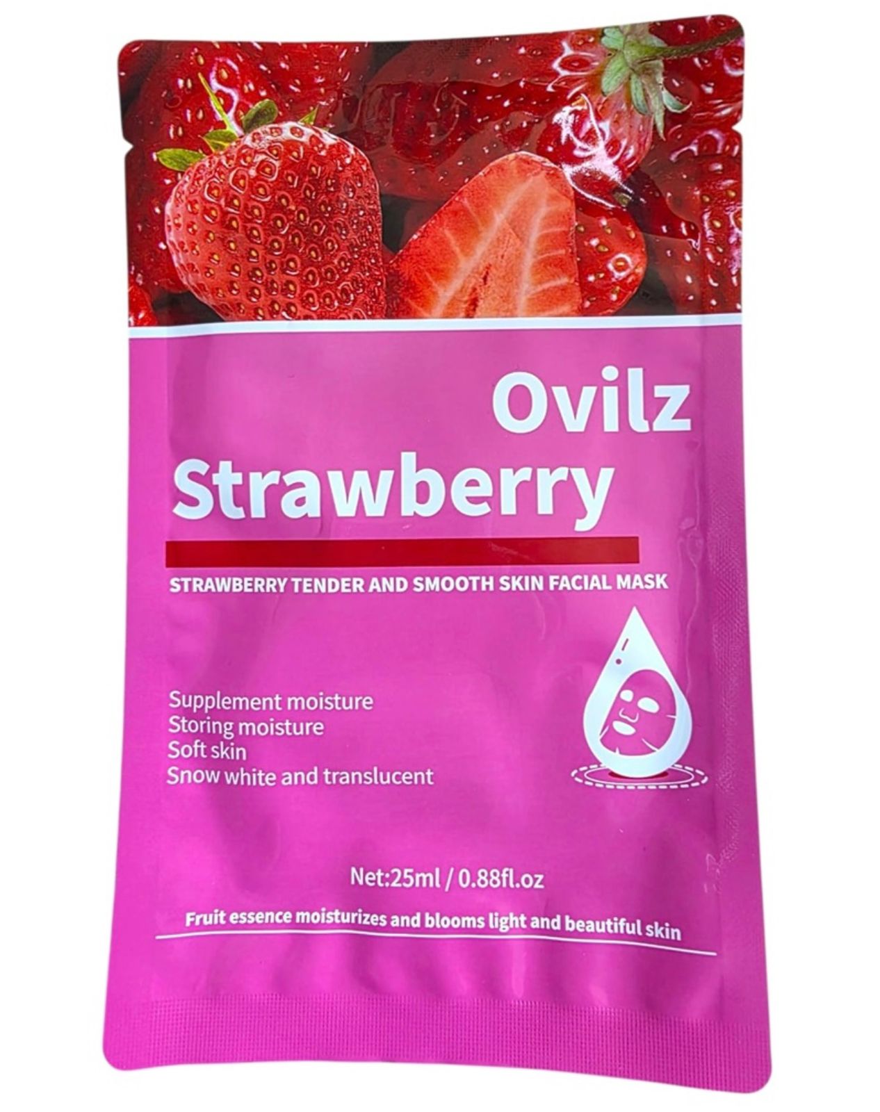 Strawberry Brightening and Revitalizing Face Mask (Pack of 30)