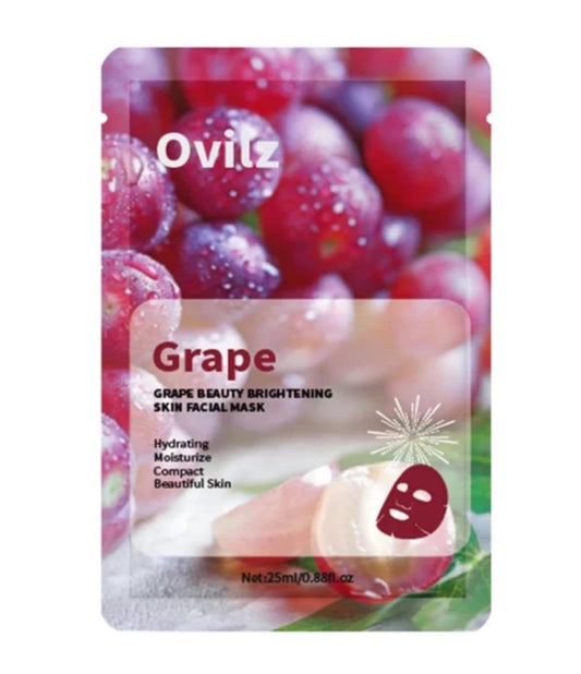 Grape Antioxidant Brightening & Hydrading Face Mask (Pack of 30)