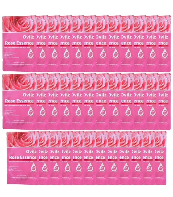 Rose Essence Brightening Face Mask (Pack of 30)