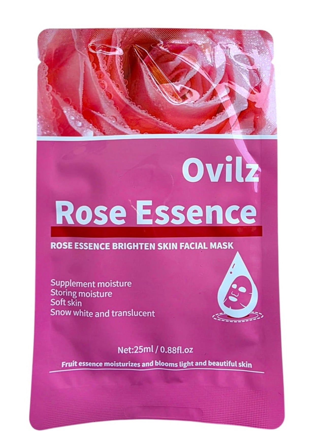 Rose Essence Brightening Face Mask (Pack of 30)