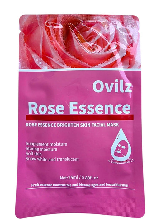 Rose Essence Brightening Face Mask (Pack of 30)