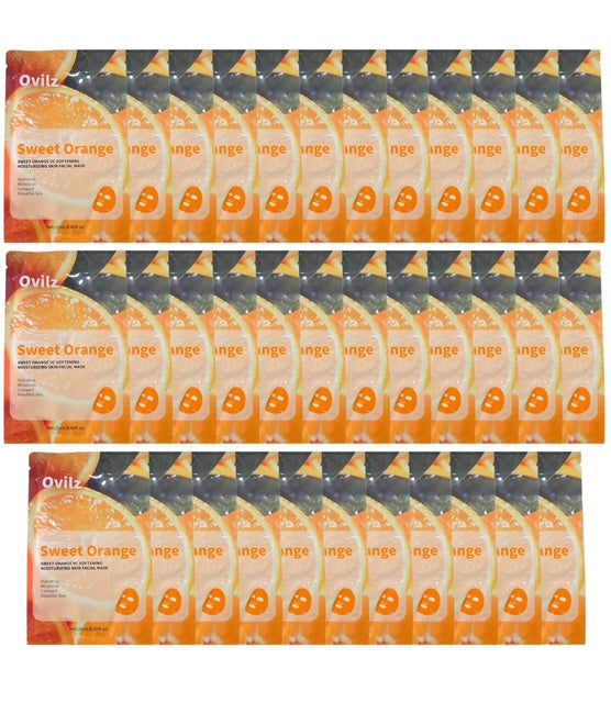 Sweet Orange VitaminC Softening & Moisturizing Face Mask (Pack of 30)