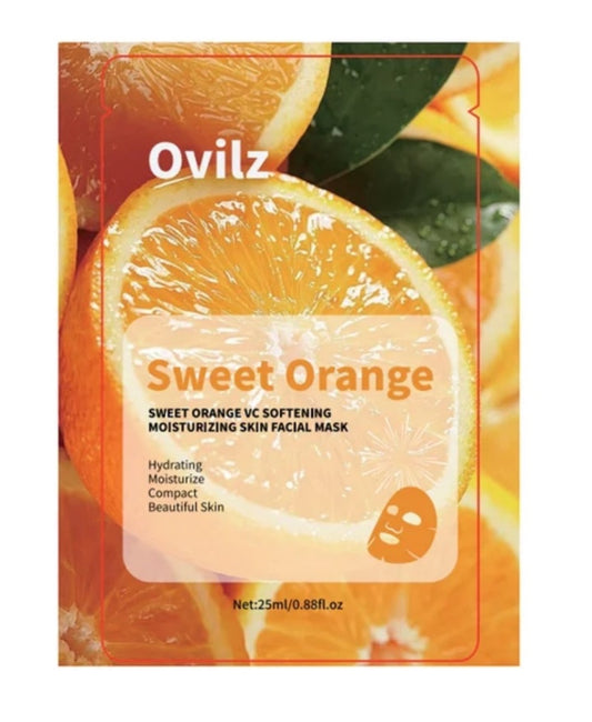 Sweet Orange VitaminC Softening & Moisturizing Face Mask (Pack of 30)